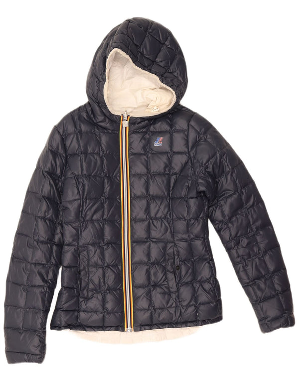 K-Way Chaqueta Acolchada Con Capucha Niña 7-8 Años Azul Marino