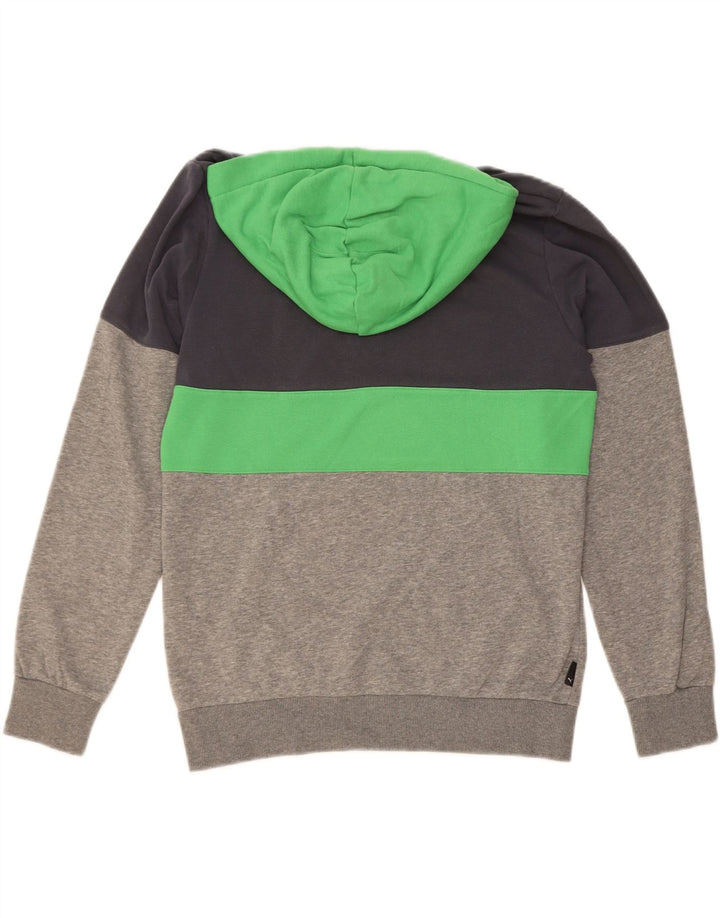 PUMA Mens Hoodie Jumper Small Multicoloured Colourblock Vintage Puma and Second-Hand Puma from Messina Hembry 