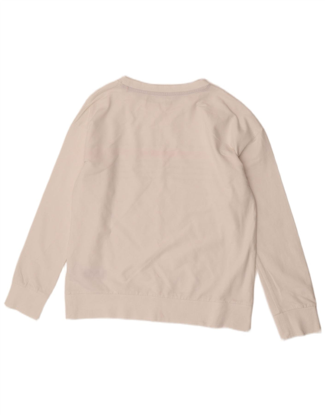 Esprit - Sudadera para mujer, talla grande, algodón a rayas blancas