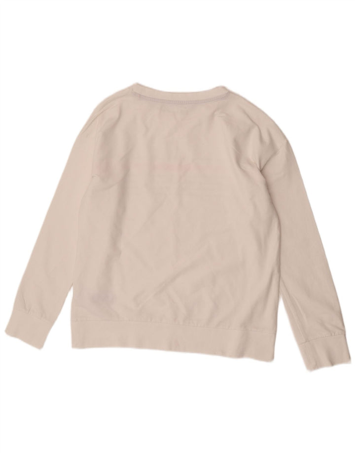Esprit - Sudadera para mujer, talla grande, algodón a rayas blancas