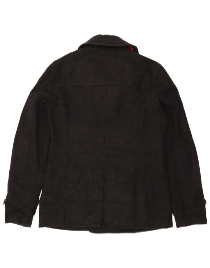 SUPERDRY Chaquetón entallado para hombre UK 36 Small Lana negra
