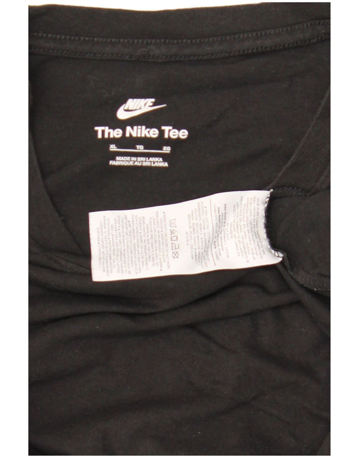 Camiseta Nike Hombre Top XL Algodón Negro