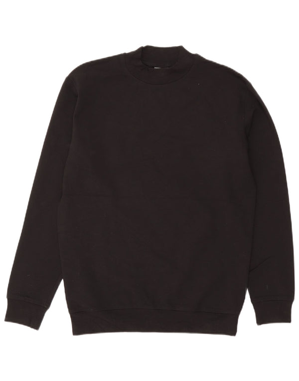 Zara Mujer Sudadera Jumper UK 44 Medium Viscosa Negra