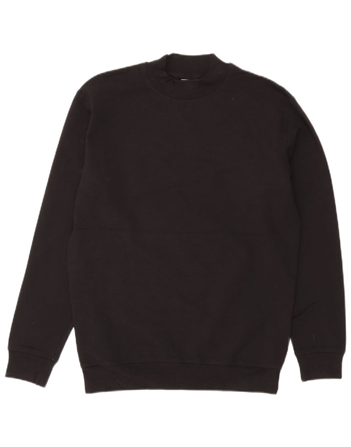Zara Mujer Sudadera Jumper UK 44 Medium Viscosa Negra