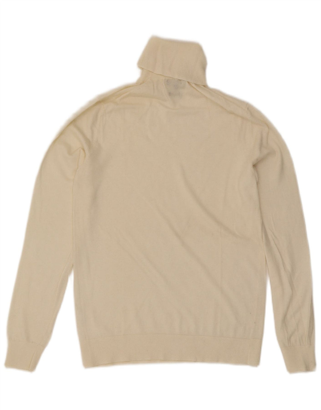 Massimo Dutti Jersey con cuello vuelto para mujer UK 12 Medium Off White