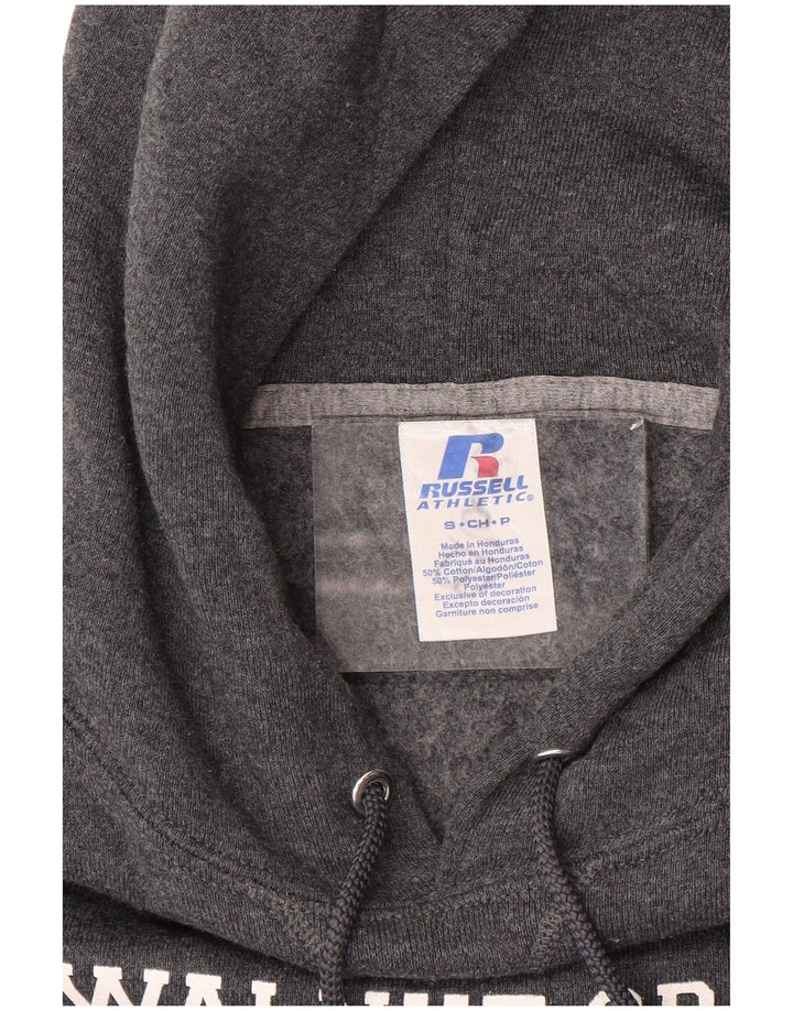 RUSSELL ATHLETIC Hombre Wildcats Graphic Sudadera con capucha Jersey Pequeño Gris Algodón