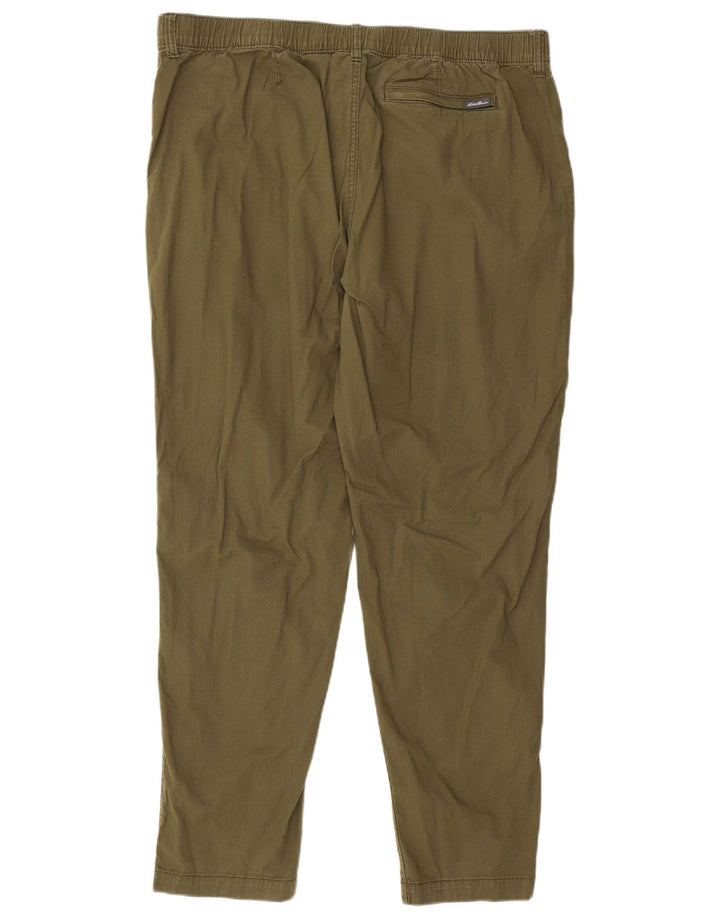 Eddie Bauer Pantalón chino cónico para hombre W40 L32 Algodón verde