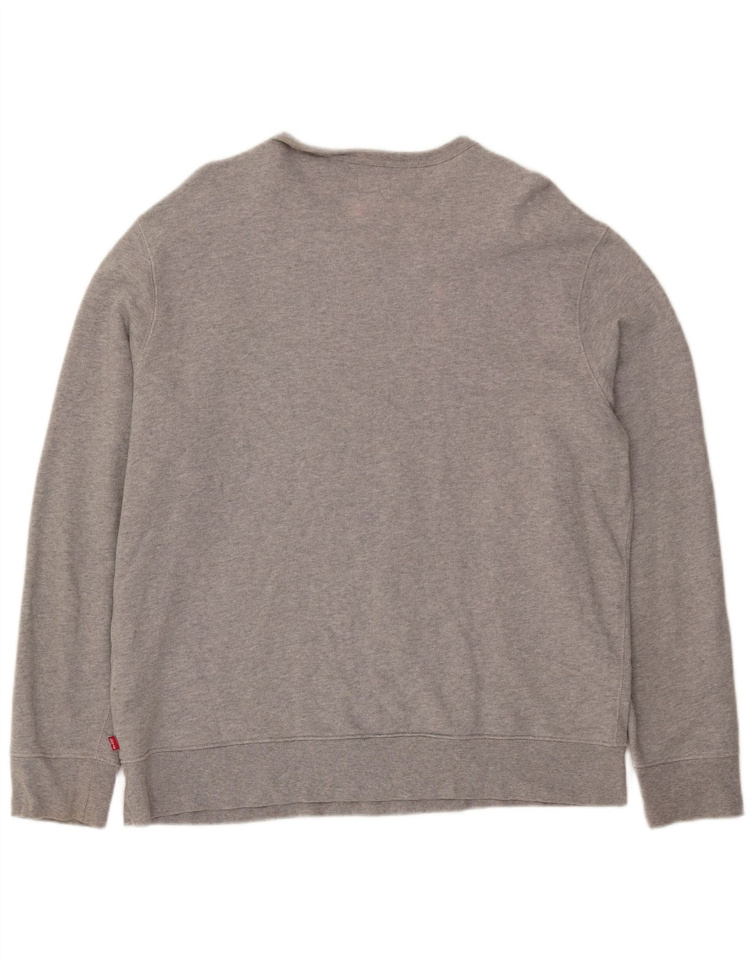 LEVI'S Mens Loose Fit Graphic Sweatshirt Jumper Large Grey Cotton