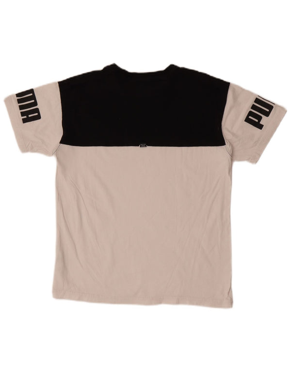 Puma Camiseta gráfica para niños 13-14 años Blanco Colorblock Algodón