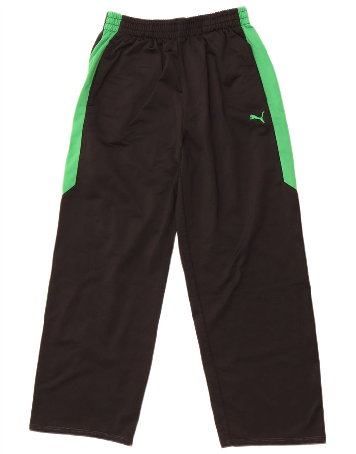 Puma Pantalones de chándal para niño 13-14 años Negro Colorblock Poliéster