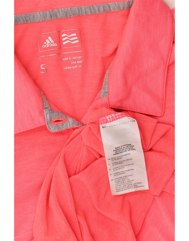 Adidas Polo para mujer UK 10 Small Rosa Poliéster