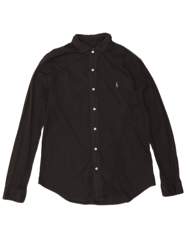 Camisa Polo Ralph Lauren para hombre grande de algodón negro