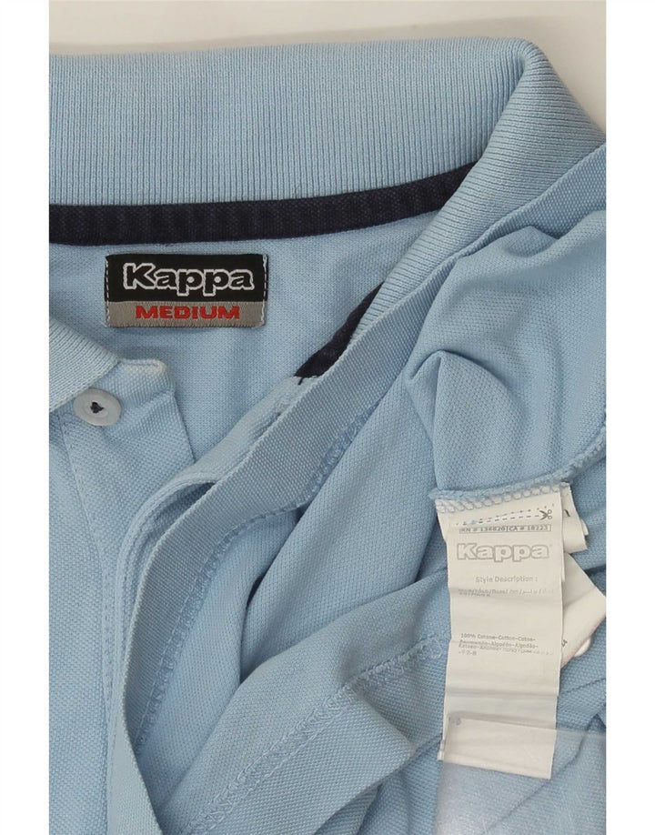 Polo Kappa Hombre Algodón Azul Medio
