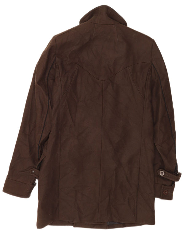 Abrigo Reiss para hombre UK 38 Lana marrón medio