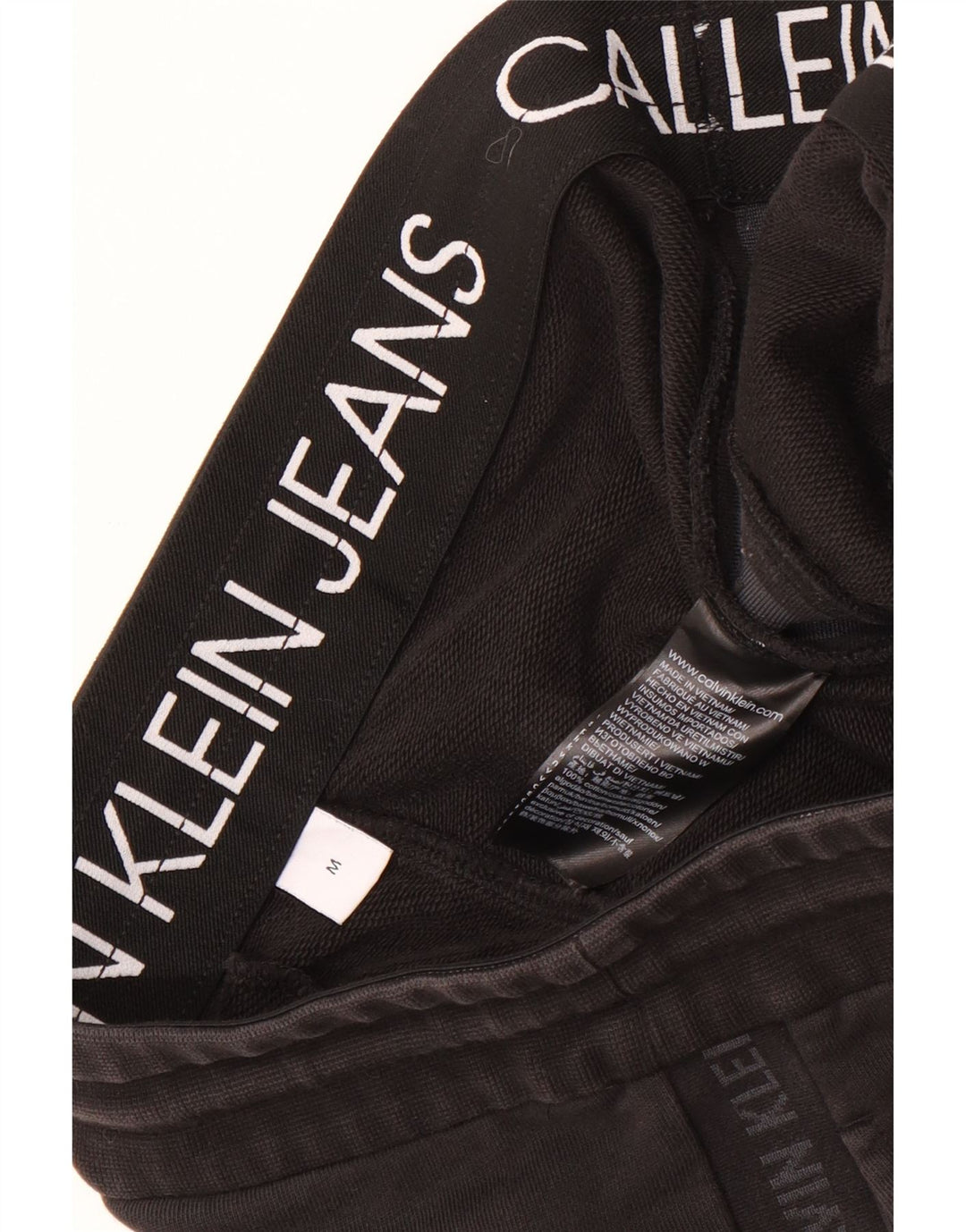 Calvin Klein Shorts deportivos gráficos para hombre Algodón negro mediano
