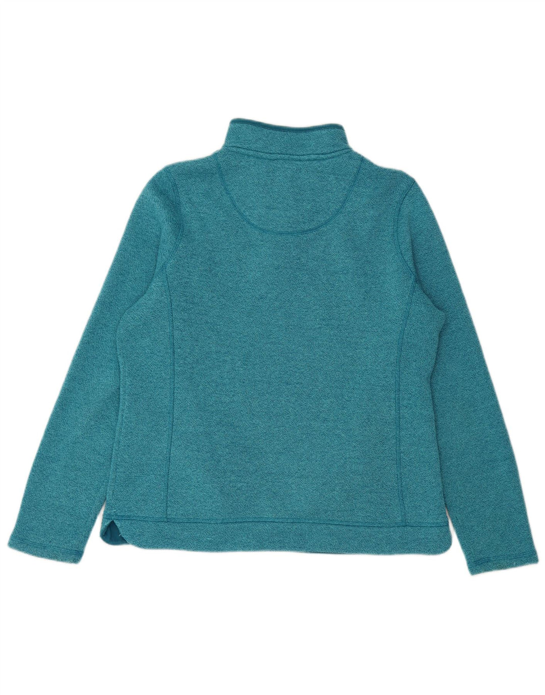 Weird Fish Sudadera con Cuello y Cremallera para Mujer UK 40 Poliéster Azul Medio