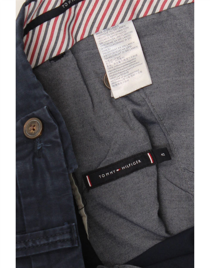 Tommy Hilfiger Pantalones cortos chinos para hombre W42 2XL Azul marino Algodón