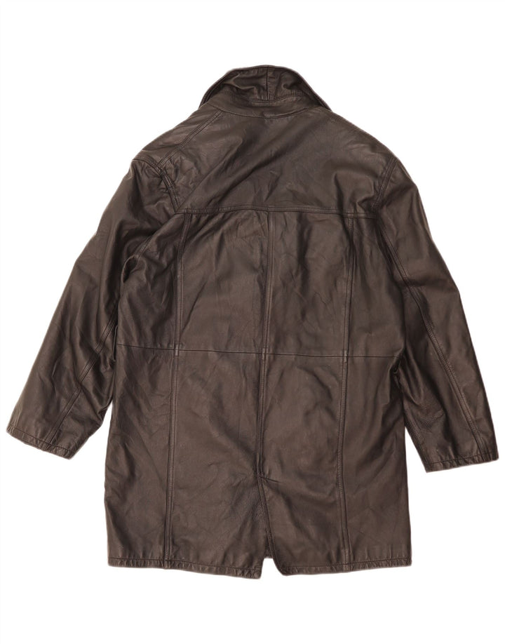 Abrigo de piel extragrande para mujer Conbipel IT 42 Medium Black Leather