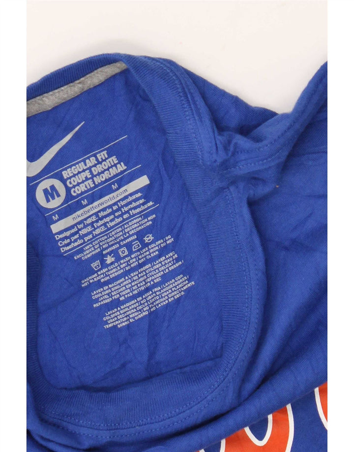 Camiseta Nike Florida Gators de corte regular con gráfico para hombre, parte superior de algodón azul medio