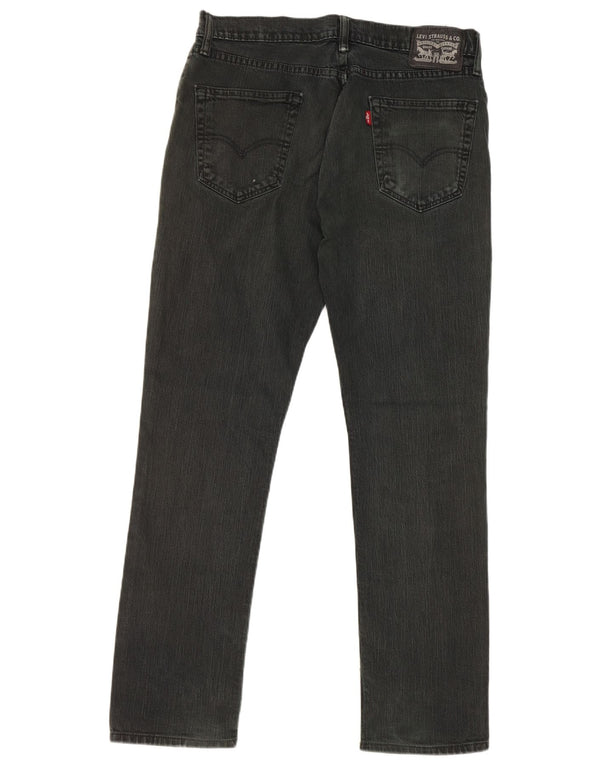 Vaqueros rectos Levi's para hombre W34 L32 Algodón negro