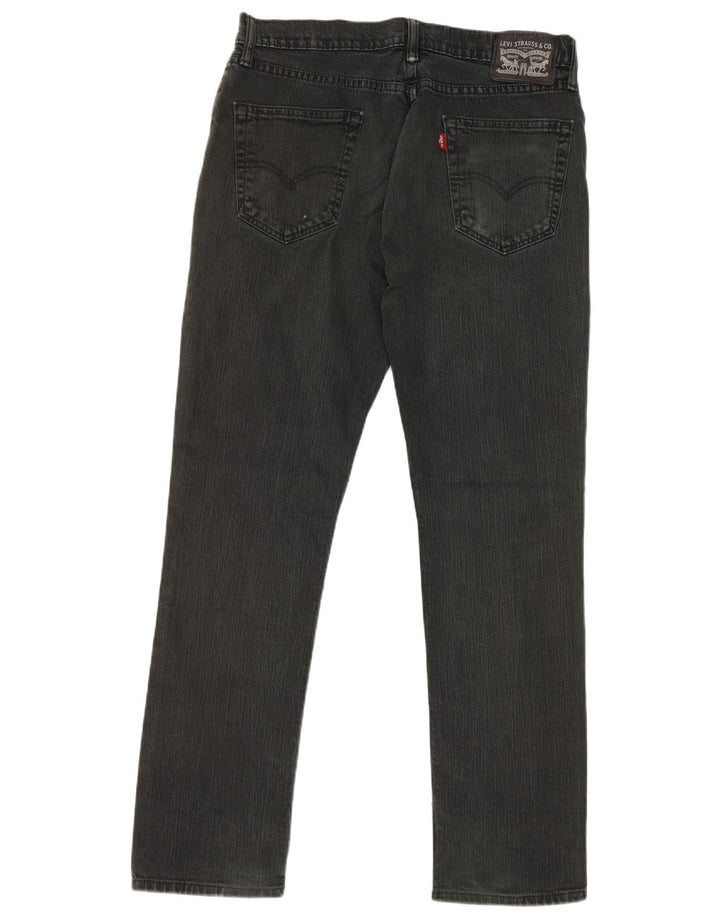 Vaqueros rectos Levi's para hombre W34 L32 Algodón negro