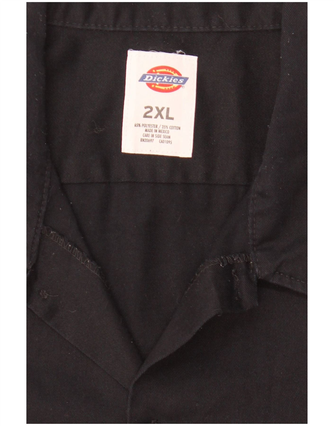 DICKIES Camisa Manga Corta Hombre 2XL Negro Poliéster