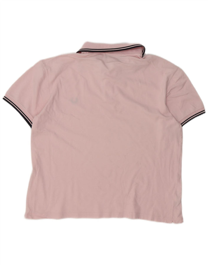 Fred Perry Polo De Hombre De Algodón A Rayas Rosa Grande