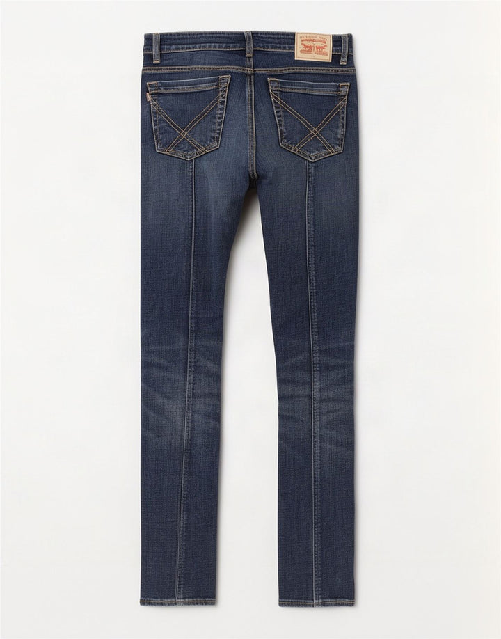 Roy Rogers Vaqueros ajustados para mujer W29 L27 Algodón azul