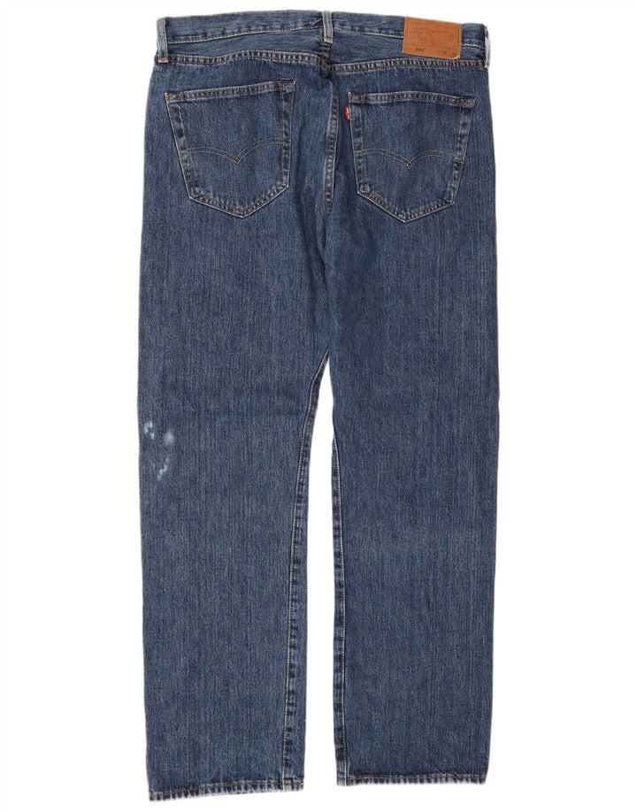 Levi's Hombre 501 Vaqueros Rectos W36 L32 Algodón Azul