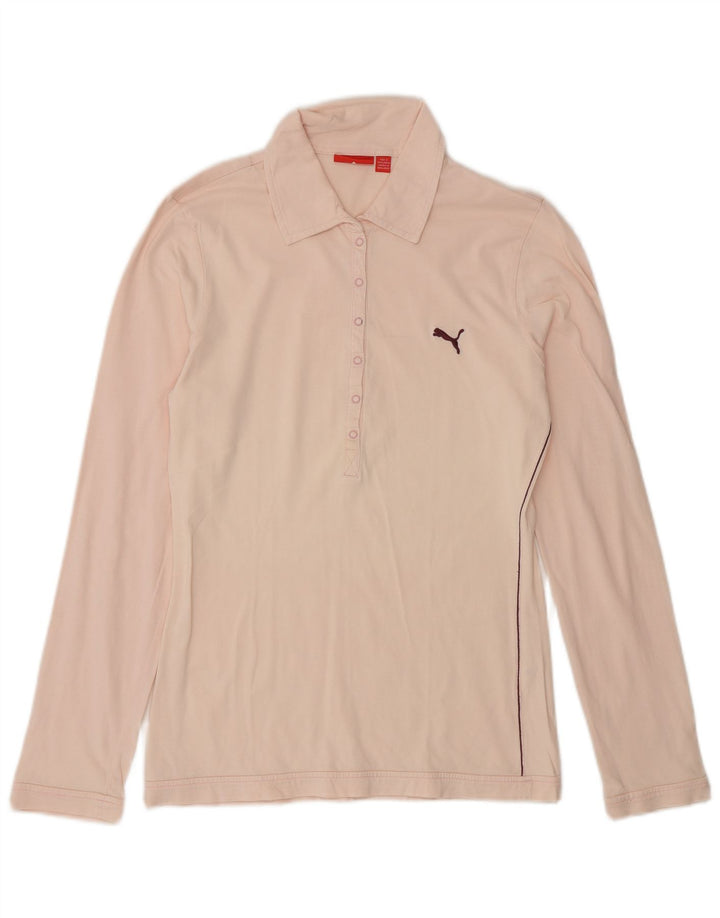 Puma Polo de manga larga para mujer, talla 40, color rosa medio