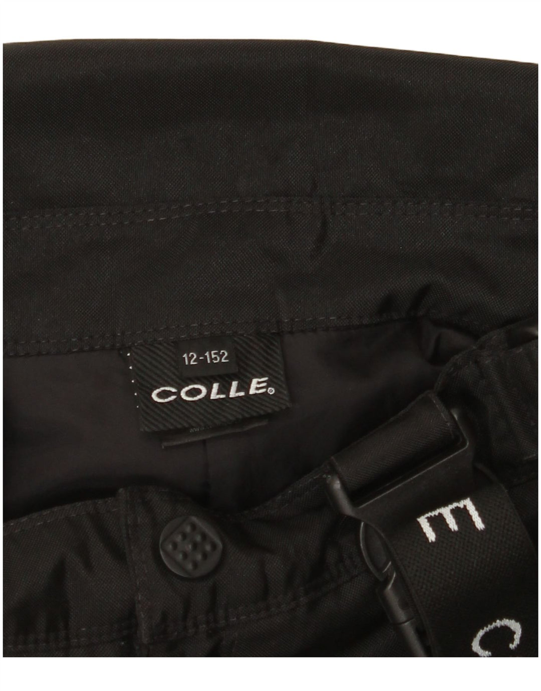 COLLE Pantalones de esquí con peto gráfico para niños 11-12 años Negro