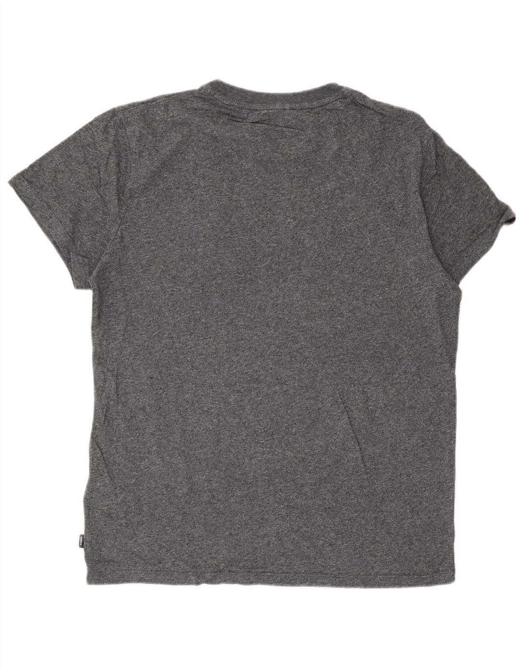 Superdry Hombre Camiseta Top Algodón Gris Medio
