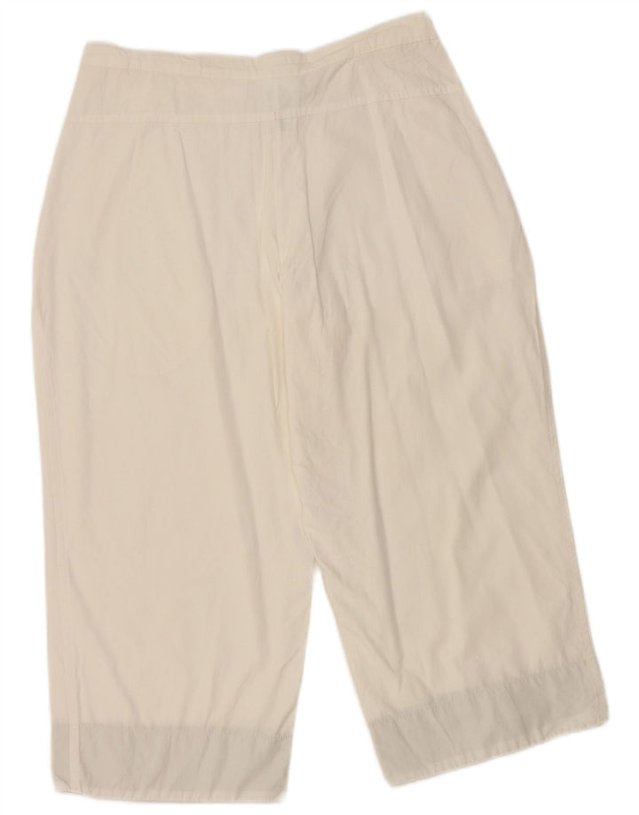 Adidas Bermudas para mujer UK 12 Medium W30 Algodón blanco