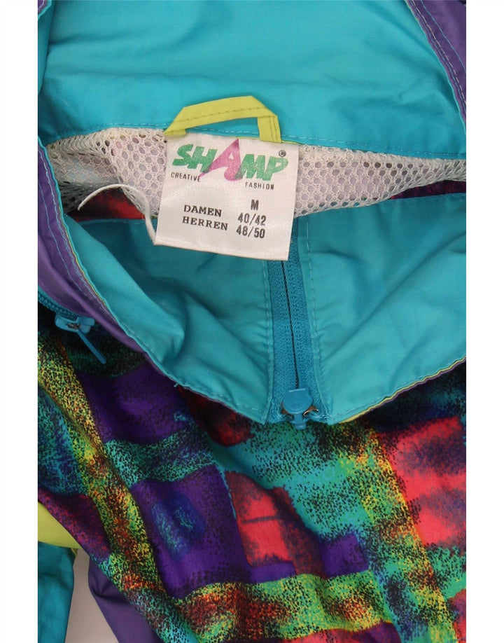 Shamp Chaqueta impermeable con capucha para hombre EU 48/50 Medium Multicolor Colourblock