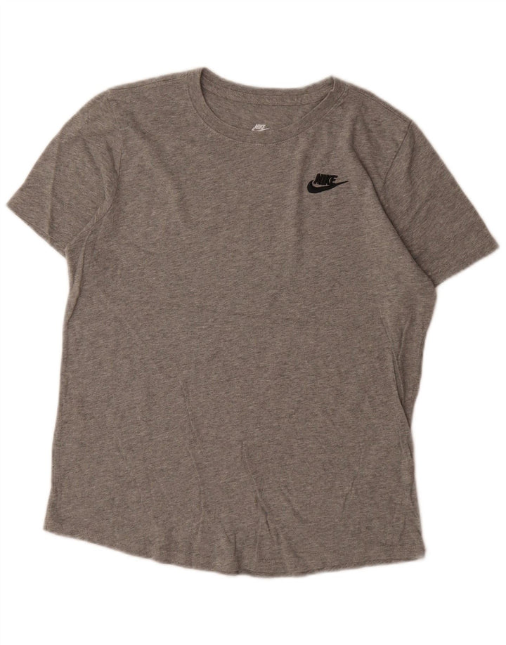Nike - Camiseta para hombre, talla pequeña, algodón moteado gris