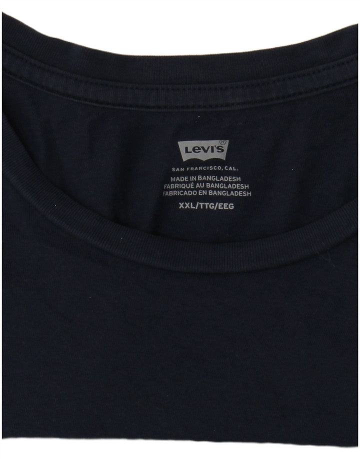 Levi's Camiseta gráfica para hombre Top 2XL Azul marino