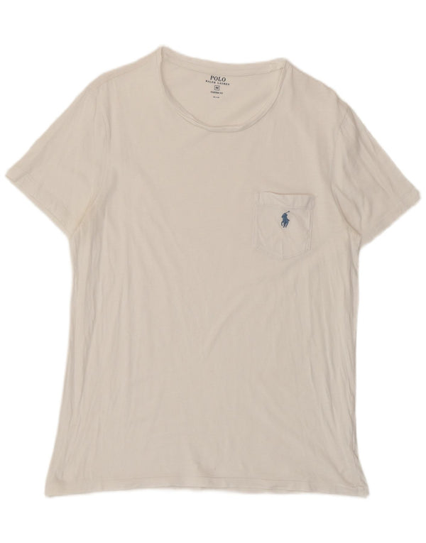 Polo Ralph Lauren - Camiseta de ajuste personalizado para hombre, color blanco mediano