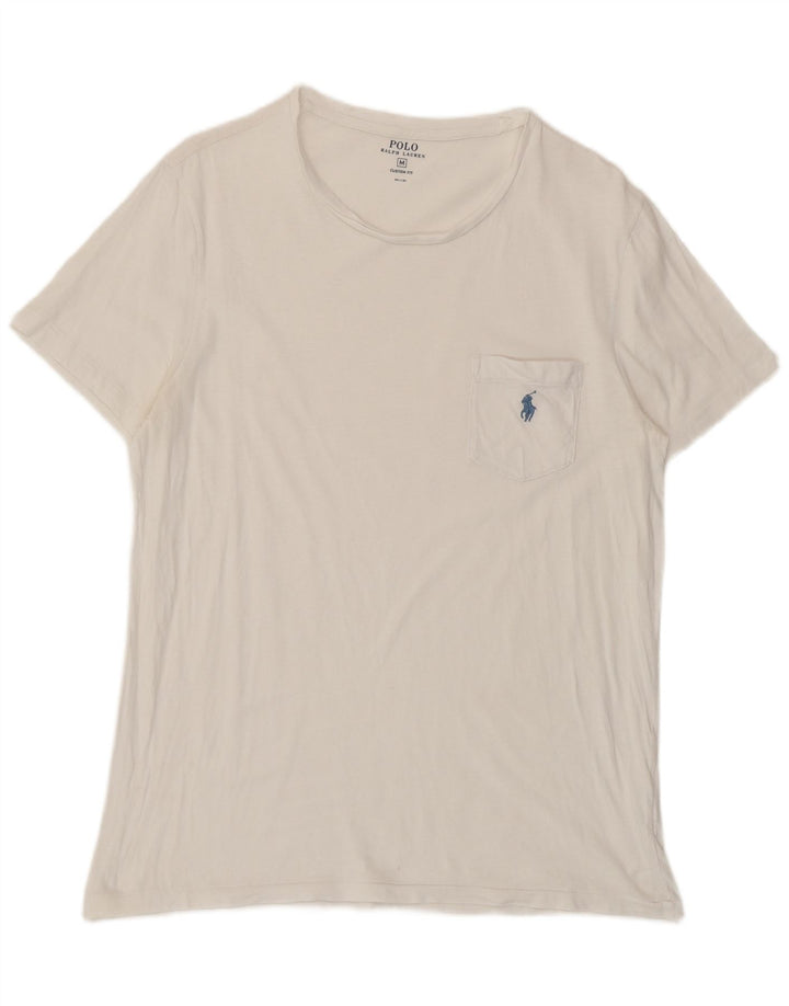 Polo Ralph Lauren - Camiseta de ajuste personalizado para hombre, color blanco mediano