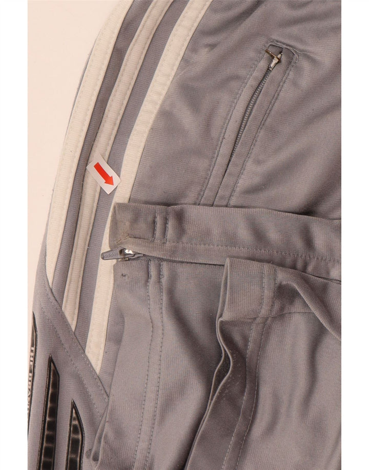 ADIDAS Pantalones de chándal para hombre UK 34/36 Small Gris Poliéster
