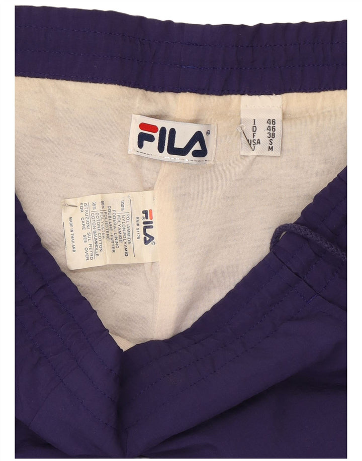 Fila Pantalón de chándal para hombre Joggers IT 46 Small Púrpura Poliamida