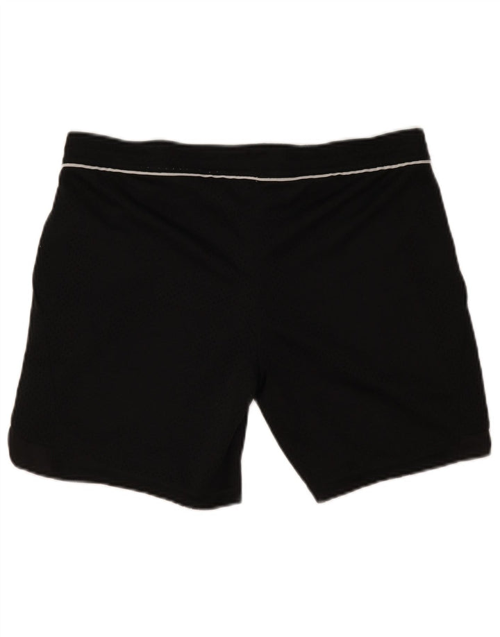 Reebok Pantalones cortos deportivos para mujer UK 8/10 Small Negro Poliéster