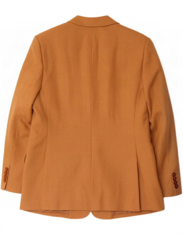 Chaqueta blazer vintage de 4 botones para mujer IT 46 Lana marrón grande