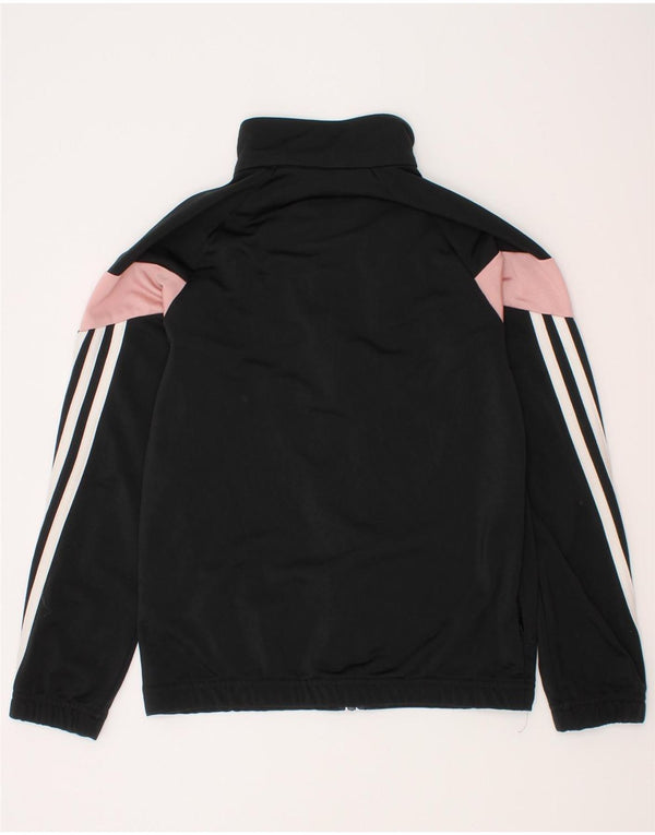 Adidas - Chaqueta de chándal para niña, 9-10 años, color negro, poliéster