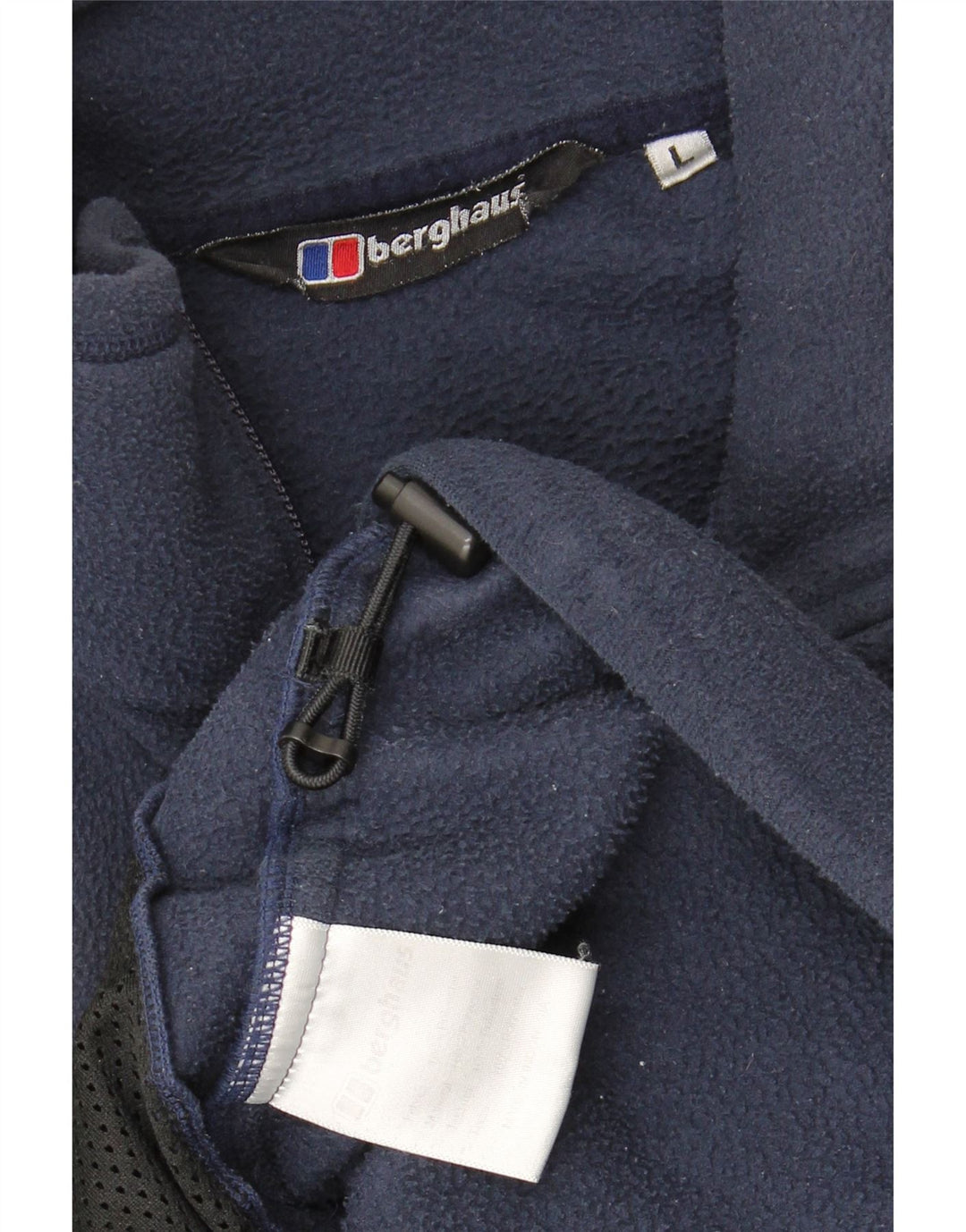 Berghaus - Jersey de forro polar con cuello y cremallera para hombre, talla grande, poliéster azul marino