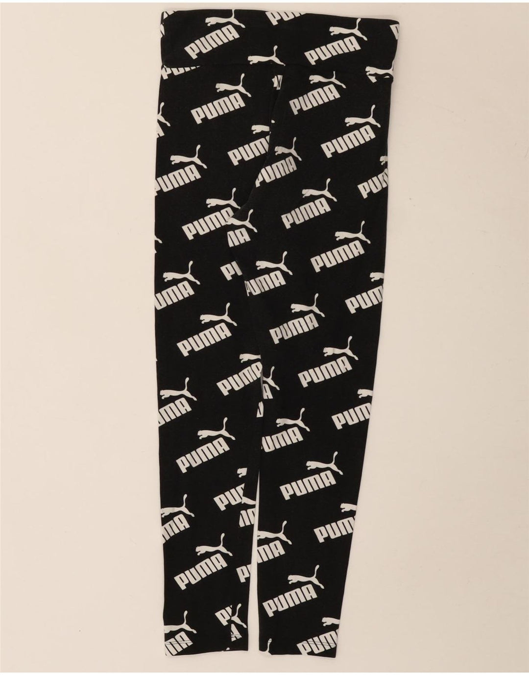 Puma Leggings gráficos para mujer UK 10 Small Black Cotton