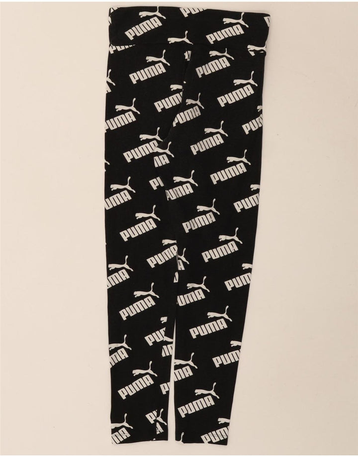 Puma Leggings gráficos para mujer UK 10 Small Black Cotton