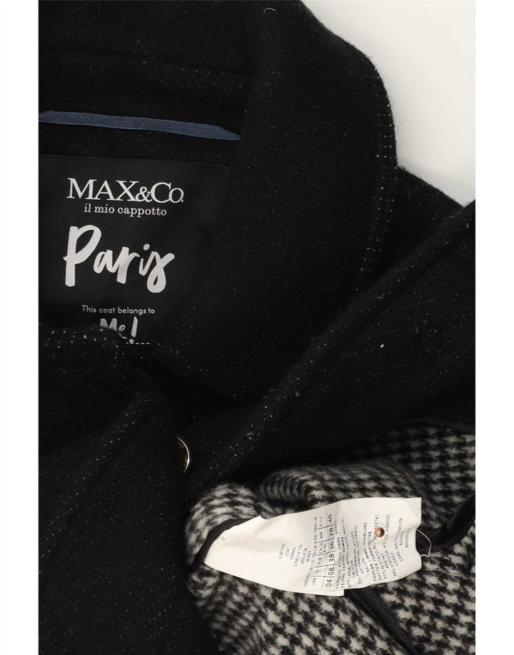 Max&Co. Abrigo para mujer UK 8 Small Lana negra