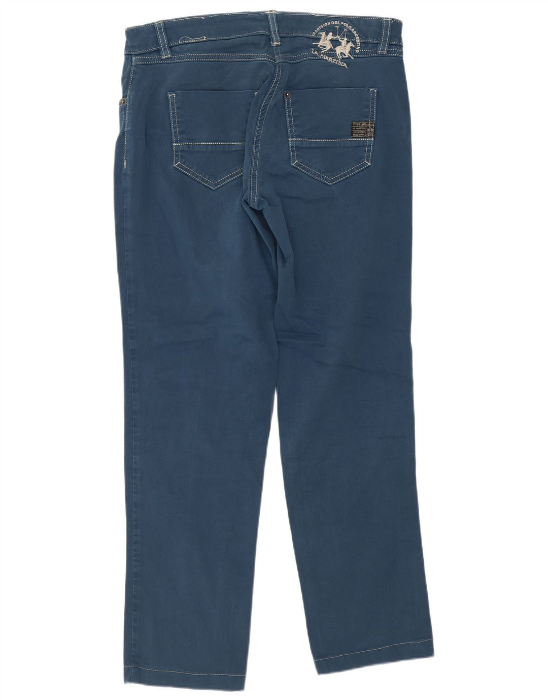 Vaquero Recto Mujer La Martina W30 L27 Azul Algodón