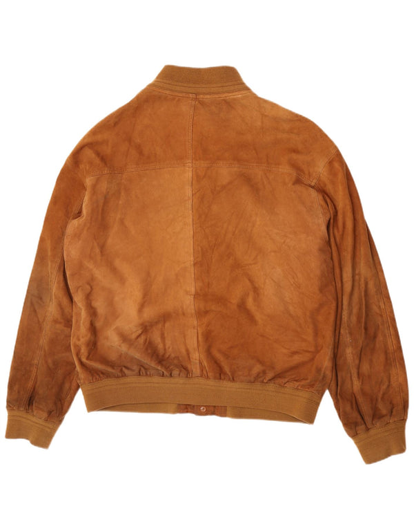 Chaqueta bomber de ante para hombre Private IT 52 XL Cuero marrón