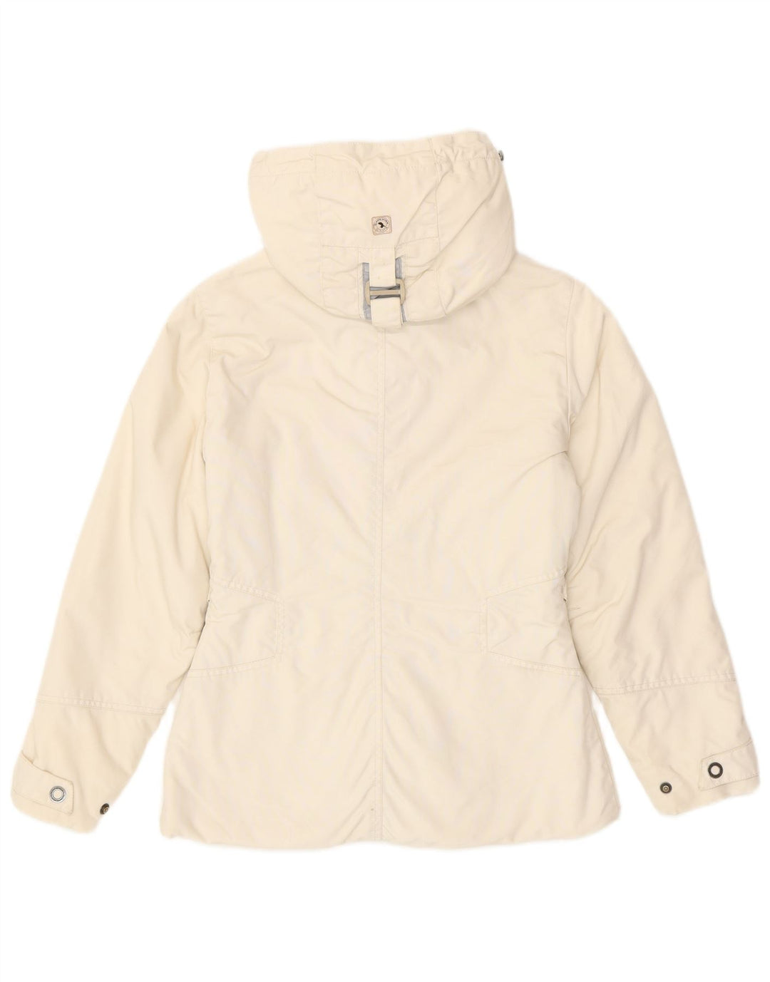 CAPE HORN Chaqueta cortavientos con capucha para mujer UK 14 Medium Off White
